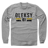 Mens Long Sleeve Heather Gray